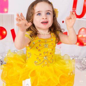 Yellow Cupcake Pageant Dress